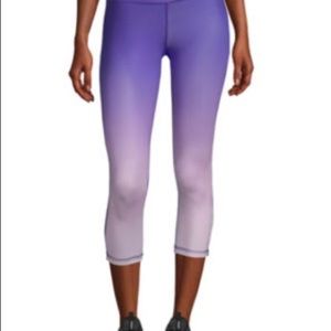 Xersion Purple Ombré Workout Capris Size XXL
